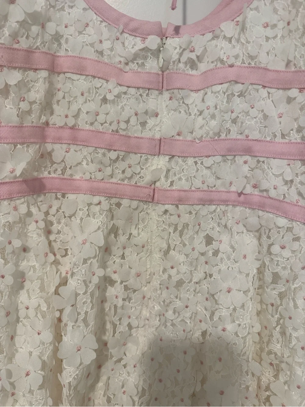 For Love and Lemons Stacked Blossom Lace Mini Dress - Picture 12 of 14